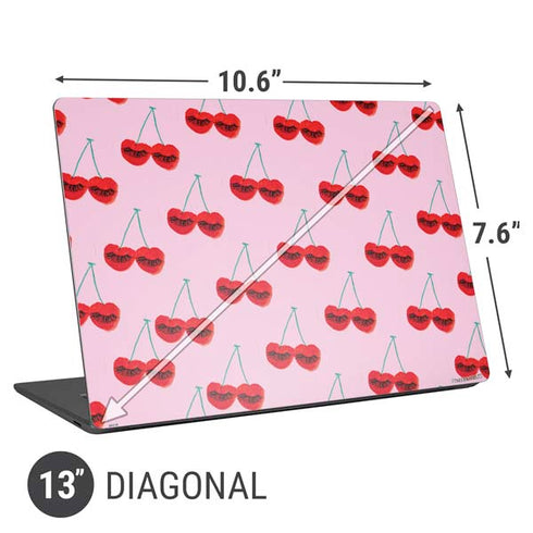 Bouffants and Broken Hearts Cherry Lash Universal Laptop 13in (10.6 x 7.6in) Skin
